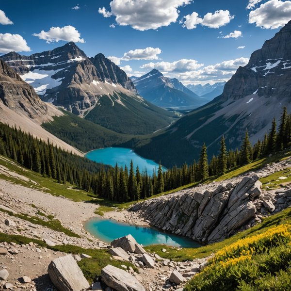 Quels sont les meilleurs itinéraires pour une randonnée dans les montagnes Rocheuses au Canada?