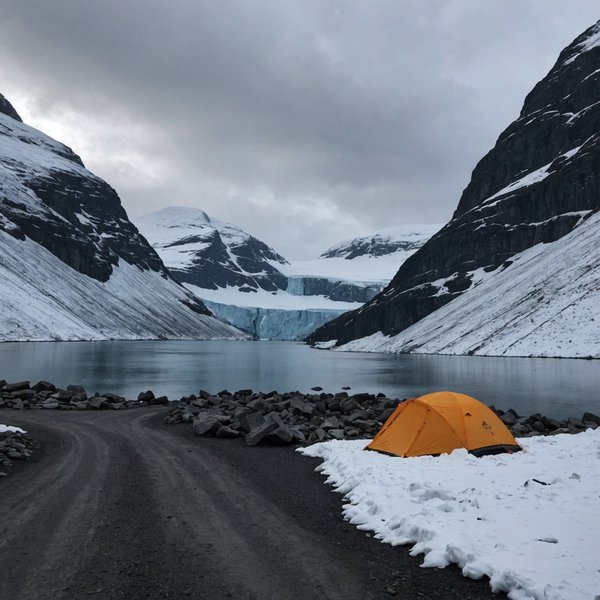 Quels sont les équipements nécessaires pour un camping en région de fjords en hiver?